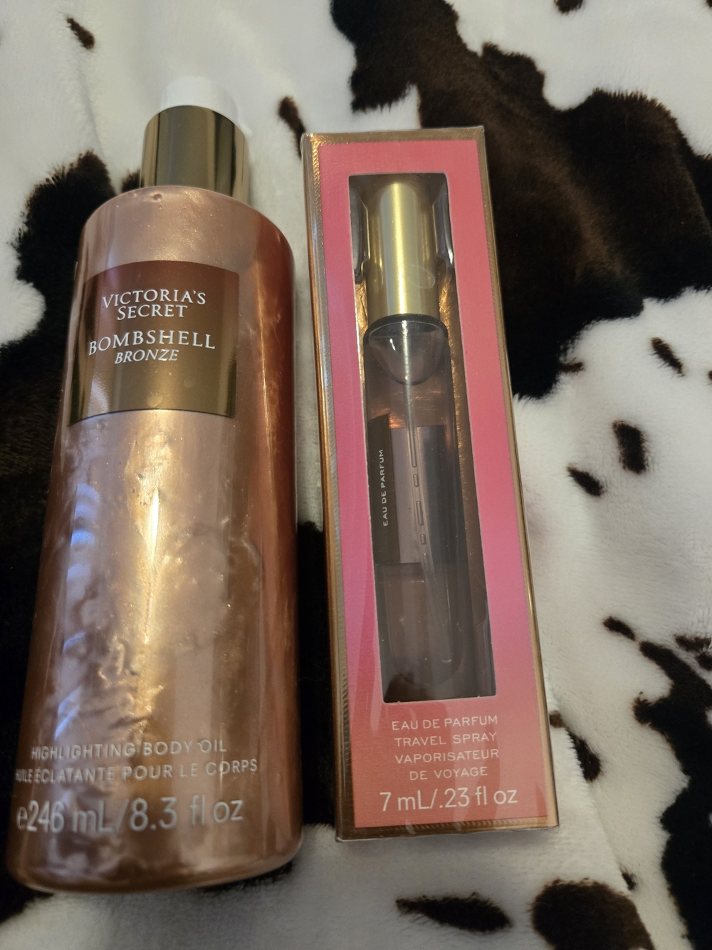 Victoria's Secret Bombshell Bronze Highlighting Oil - Bronze & Pink Accents